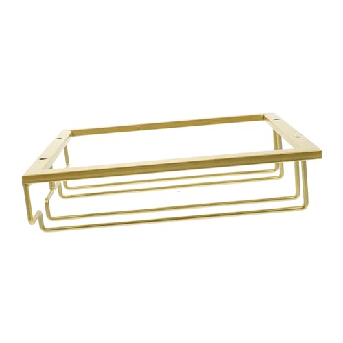 FONDOTIN Edelstahl Goblet Rack Weinregal Unterhängend Upside Down Cup Rack Platzsparend Stabile Halterung für Küche Bar Badezimmer FONDOTIN Edelstahl Goblet Rack Weinregal Unterhängend Upside Down Cup Rack Platzsparend Stabile Halterung für Küche Bar Badezimmer von FONDOTIN