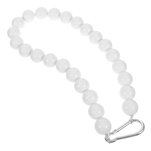 FONDOTIN Edelstahl PVC Beaded Chain Ring Fahnenmast Zubehör Winddichtes Flaggenhalter Seilfixierung für Schule und Außenbereich Weiß Perlen Einfach zu Montieren FONDOTIN Edelstahl PVC Beaded Chain Ring Fahnenmast Zubehör Winddichtes Flaggenhalter Seilfixierung für Schule und Außenbereich Weiß Perlen Einfach zu Montieren von FONDOTIN