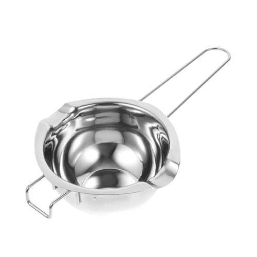 FONDOTIN Edelstahl Schmelztopf für Schokolade Käse Butter Hitzebeständig Rostfrei mit Langem Griff zum Schmelzen und Backen Teiliges Kochgeschirr für Wasserbad und Fondue von FONDOTIN