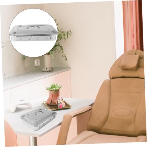 FONDOTIN Edelstahl Thermometer Desinfektionsbox mit Instrument Sterilisation Tablett Rostfrei Kompakt Langlebig zum Einweichen und Medizinischer Geräte FONDOTIN Edelstahl Thermometer Desinfektionsbox mit Instrument Sterilisation Tablett Rostfrei Kompakt Langlebig zum Einweichen und Medizinischer Geräte von FONDOTIN