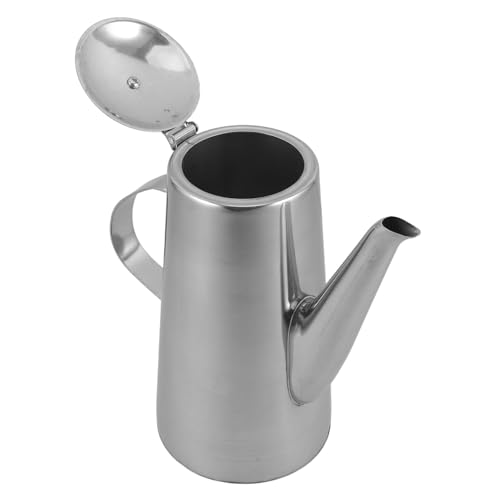 FONDOTIN Edelstahl Wasserkocher mit langem Ausguss kaltbeständig robust und leicht für losen Tee und Teebeutel für Zuhause und Büro langlebiger Edelstahl Wasserkocher von FONDOTIN