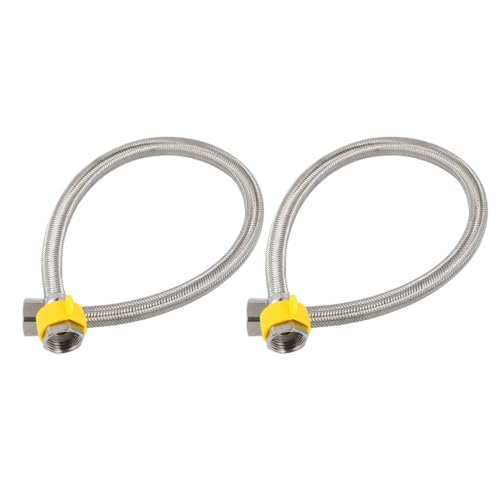 FONDOTIN Edelstahl Wasserzulaufschlauch Flexibel Stahlgewebe mit Dichtung für Küchen Badezimmerarmaturen Kalt Warmwasseranschluss Langlebig und Druckbeständig FONDOTIN Edelstahl Wasserzulaufschlauch Flexibel Stahlgewebe mit Dichtung für Küchen Badezimmerarmaturen Kalt Warmwasseranschluss Langlebig und Druckbeständig von FONDOTIN