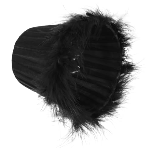 FONDOTIN Eleganter Feder Lampenschirm für Tischleuchte Dekorativer Lichtschutz Einzigartiges Design in Schwarz Lila Passend für Wohnzimmer Schlafzimmer Büro Langlebig und Stilvoll FONDOTIN Eleganter Feder Lampenschirm für Tischleuchte Dekorativer Lichtschutz Einzigartiges Design in Schwarz Lila Passend für Wohnzimmer Schlafzimmer Büro Langlebig und Stilvoll von FONDOTIN