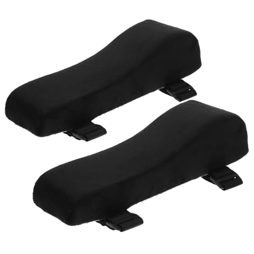 FONDOTIN Ergonomische Armlehnenpolster Bürostuhl Atmungsaktive Memory Schaum Auflage Armauflage für Gaming Bürostühle Komfortable Ellbogenstütze Schwarz von FONDOTIN