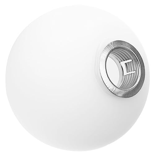 FONDOTIN Ersatzglas Lampenschirm Kugelform Ømm Milchglas Lampenabdeckung Rund Sockel Modernes Lampenzubehör Für Wohnzimmer Schlafzimmer Hotel Deckenleuchte von FONDOTIN