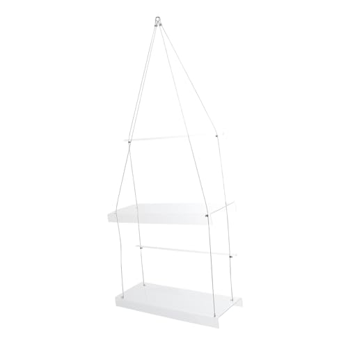 FONDOTIN Fensterhängendes Doppellagiges Blumenregal aus Hochwertigem Material Platzsparender Blumentopfhalter für Innen Transparentes Pflanzenregal für Balkon Wohnzimmer und Schlafzimmer von FONDOTIN