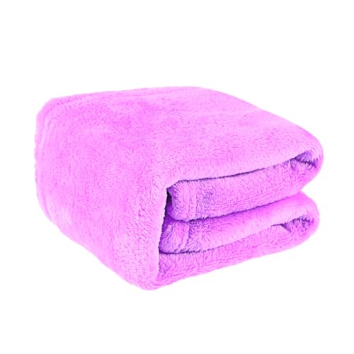 FONDOTIN Flanell Haustierdecke Einfarbig Extra Sanft Warm Flauschige Kuscheldecke Leichte Atmungsaktive Pet Blanket für Katzen und Kleine Hunde Pflegeleicht und Komfortabel von FONDOTIN