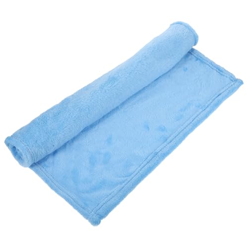 FONDOTIN Flauschige Flanell Haustierdecke Warme Leichte Kuscheldecke für Hunde Katzen Besonders Sanft und Atmungsaktiv Hundedecke für Unterwegs und Zuhause Himmelblau von FONDOTIN
