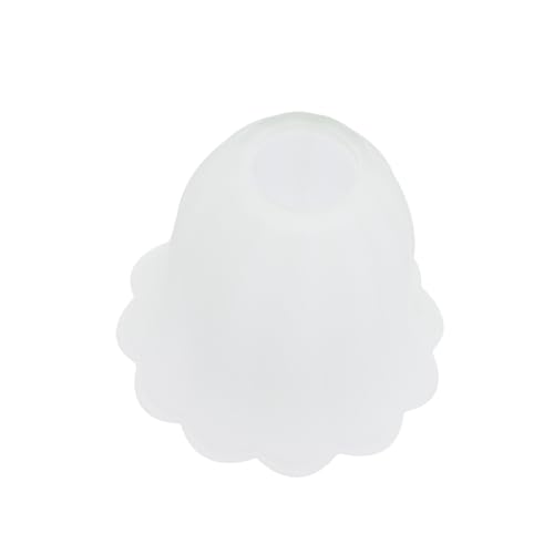 FONDOTIN Frosted Glass Lampenschirm Blütenform Hängelampe Deckenleuchte Weiß Weiches Licht Wohnzimmer Schlafzimmer Büro von FONDOTIN