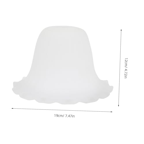 FONDOTIN Frosted Glass Lampshade mit Blumenmuster Mattierte Glaslampenschirm für Deckenleuchte Wohnzimmer Schlafzimmer Beleuchtung Sicher und Langlebig Passend von FONDOTIN
