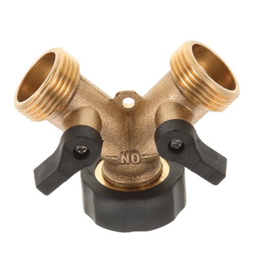 FONDOTIN Gartenschlauch Verteiler mit Wege Kugelventil Hochdruckbeständiger Garten Wasserhahn Adapter Absperrventil Schlauchverteiler für Bewässerungssysteme Einfache Installation Dicht von FONDOTIN