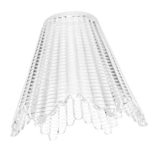 FONDOTIN Glas Lampenschirm Ersatz Lichtschutz Transparent Dekorativ Weiches Licht Für Wohnzimmer Schlafzimmer Hotel Stilvoll Einfach Installieren Leicht Und Vielseitig von FONDOTIN