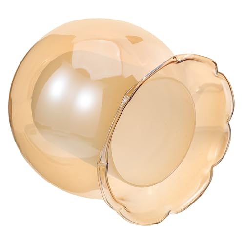FONDOTIN Glas Lampenschirm für Pendelleuchte Doppelschichtiges Bernsteinfarbenes Design Transparente Lichtabdeckung Einfache Montage Vielseitig Passend für Tisch Hängelampen Sanfte FONDOTIN Glas Lampenschirm für Pendelleuchte Doppelschichtiges Bernsteinfarbenes Design Transparente Lichtabdeckung Einfache Montage Vielseitig Passend für Tisch Hängelampen Sanfte von FONDOTIN