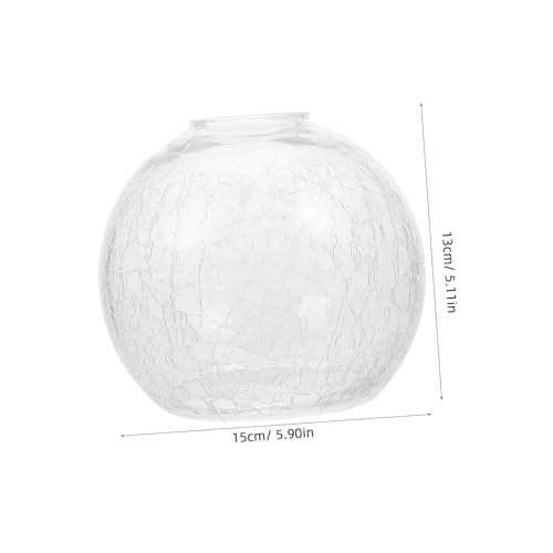 FONDOTIN Glas Lampenschirm mit Riss design Ersatzglas für Hängeleuchte Fassung Dekorativer Lampenschirm für Decken Kronleuchterbeleuchtung von FONDOTIN