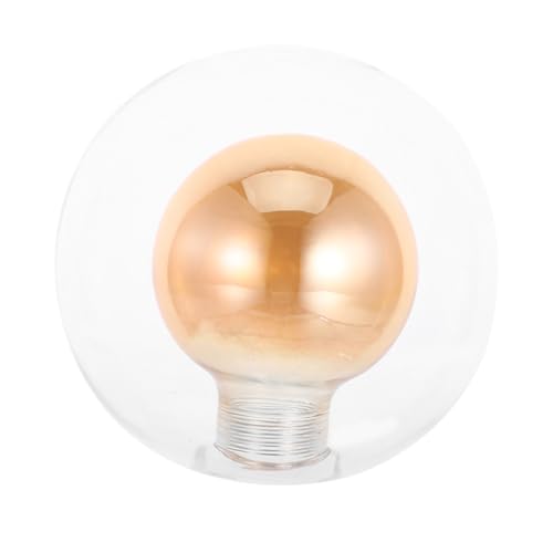 FONDOTIN Glaskugel Lampenschirm Transparent Doppelglas Kugelförmig Modern Für Wohnzimmer Schlafzimmer Esszimmer Studie Effizient Lichtdurchlässig Sicher Und Langlebig von FONDOTIN