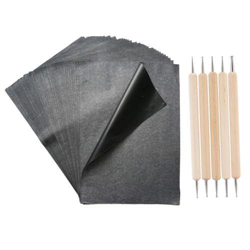 FONDOTIN Graphit Kohlepapier Transferpapier Werkzeugen Praktisches Durchschreibepapier zum Nachzeichnen für Kunst Holz Glas Keramik und Basteln FONDOTIN Graphit Kohlepapier Transferpapier Werkzeugen Praktisches Durchschreibepapier zum Nachzeichnen für Kunst Holz Glas Keramik und Basteln von FONDOTIN