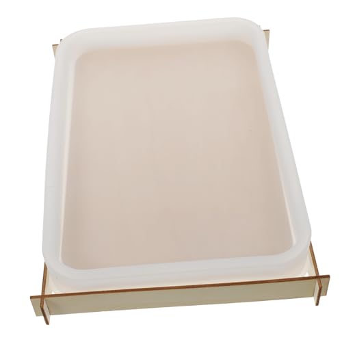 FONDOTIN Große Quadratische Silikonform für DIY Aufbewahrungsboxen Vielseitige Gießform mit Glatter Oberfläche zum Basteln von Schmuck Dekotabletts Inklusive Ständer von FONDOTIN