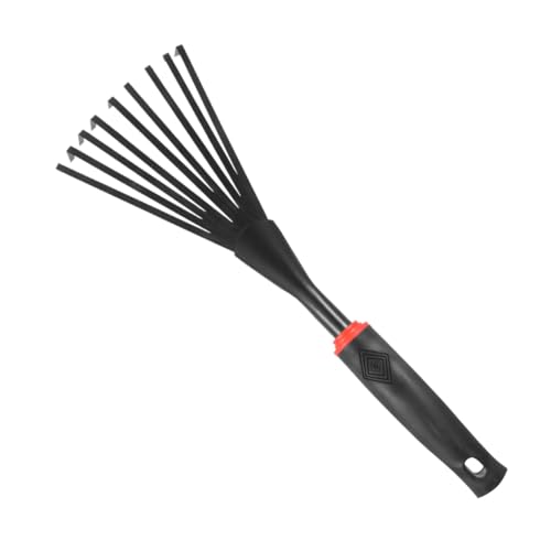 FONDOTIN Großer Gartengabelrechen aus Rostfreiem Metall mit Robustem Holzstiel Multifunktional für Laub und Grasreinigung im Garten Langlebiges Werkzeug für Garten und Hofpflege FONDOTIN Großer Gartengabelrechen aus Rostfreiem Metall mit Robustem Holzstiel Multifunktional für Laub und Grasreinigung im Garten Langlebiges Werkzeug für Garten und Hofpflege von FONDOTIN