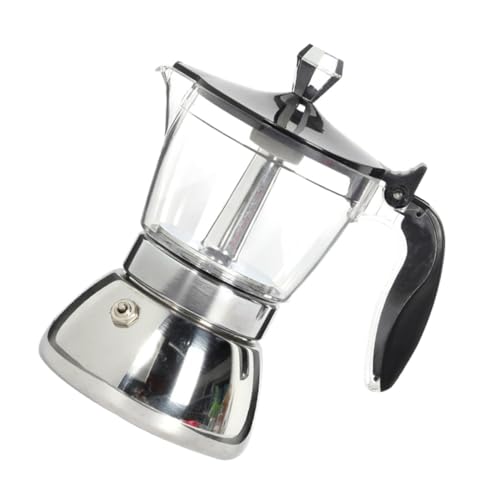 FONDOTIN Großes Fassungsvermögen Edelstahl Kaffeemaschine mit Ergonomischem Griff Rutschfest und Hitzebeständig für Einfachen Espresso Genuss zu Hause FONDOTIN Großes Fassungsvermögen Edelstahl Kaffeemaschine mit Ergonomischem Griff Rutschfest und Hitzebeständig für Einfachen Espresso Genuss zu Hause von FONDOTIN