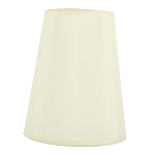FONDOTIN Halbrunder Lampenschirm Lampenfassung Tischlampe Ersatz Lampschirm für Schlafzimmer Wohnzimmer Dekorationsbeleuchtung in Beige von FONDOTIN