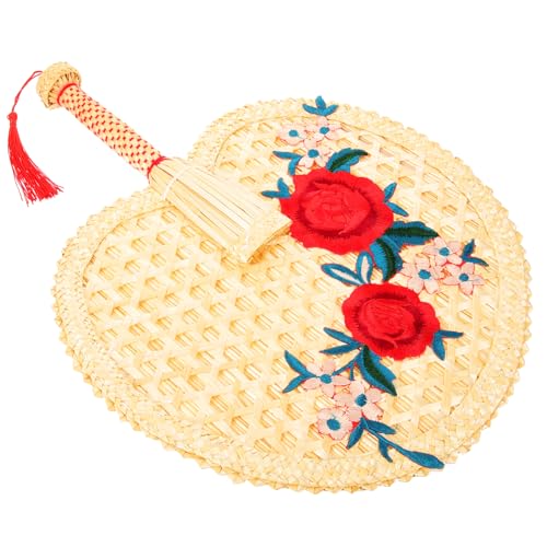 FONDOTIN Handgefertigter Kühlfächer Tragbarer Dekorativer Fächer aus Natürlichem Material für Sommer Heimdekoration und Tanzaufführungen mit Feiner Handarbeit und Elegantem Design FONDOTIN Handgefertigter Kühlfächer Tragbarer Dekorativer Fächer aus Natürlichem Material für Sommer Heimdekoration und Tanzaufführungen mit Feiner Handarbeit und Elegantem Design von FONDOTIN