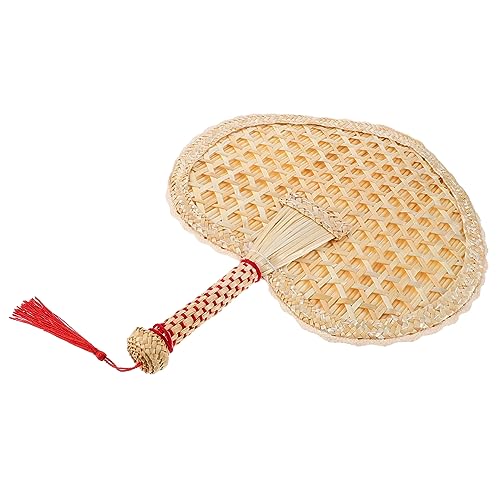 FONDOTIN Handgewebter Handfächer Retro Chinesischer Stil Handgemachter Fächer für Sommer Dekoration und Kühlung für Partys und Strände FONDOTIN Handgewebter Handfächer Retro Chinesischer Stil Handgemachter Fächer für Sommer Dekoration und Kühlung für Partys und Strände von FONDOTIN