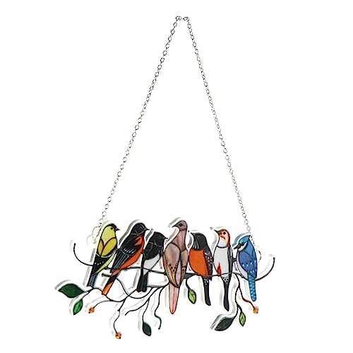 FONDOTIN Hintergrund Wandanhänger hängend Fenster drinnen Dekoration kinderzimmer tiermotive dekoring Wandbehang Decor Cartoon-Vogel hängen in Form eines kleinen Vogels Acryl Colorful FONDOTIN Hintergrund Wandanhänger hängend Fenster drinnen Dekoration kinderzimmer tiermotive dekoring Wandbehang Decor Cartoon-Vogel hängen in Form eines kleinen Vogels Acryl Colorful von FONDOTIN