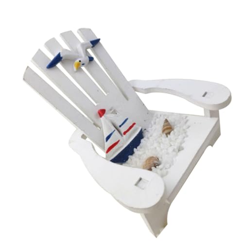 FONDOTIN Holz Miniatur Strandstuhl mit Segelboot Muster Dekorativer Holzstuhl für Tisch Wohnraumdekoration Mediterranes Küsten Modell Geeignet für Wohnzimmer und Schlafzimmer FONDOTIN Holz Miniatur Strandstuhl mit Segelboot Muster Dekorativer Holzstuhl für Tisch Wohnraumdekoration Mediterranes Küsten Modell Geeignet für Wohnzimmer und Schlafzimmer von FONDOTIN