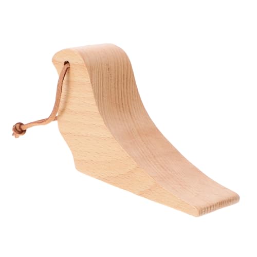 FONDOTIN Holz Türstopper aus Buchenholz Vogel Form Robuster Türkeil Verformungsbeständig Wiederverwendbar Sicherer Bodenschieber für Schwere Türen Dekorativer Türpuffer für Innen und von FONDOTIN