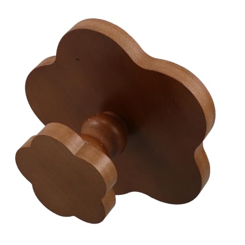 FONDOTIN Holztablett mit Hohem Fuß Blumenförmiges Schmuckschälchen für Schlüssel und Accessoires Kleines Dekoratives Holztablett für Zuhause und Schreibtischorganisation von FONDOTIN