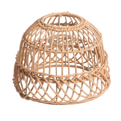FONDOTIN Imitat rattan Lampenschirm Hängend Deckenleuchte Lampenschirm Ersatz Gewebt Stabil Rustikal Für Bar Wohnzimmer Schlafzimmer Fassung FONDOTIN Imitat rattan Lampenschirm Hängend Deckenleuchte Lampenschirm Ersatz Gewebt Stabil Rustikal Für Bar Wohnzimmer Schlafzimmer Fassung von FONDOTIN