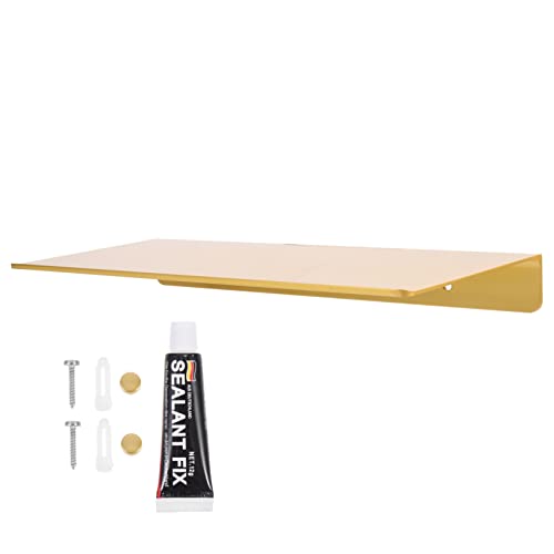FONDOTIN Kein Stanzgestell Schauen Sie Sich die Duschregale an Badezimmerregale Schwebendes Wandregal aus Aluminium Kleberegale Toilette schwimmendes Weltraum Aluminium Golden FONDOTIN Kein Stanzgestell Schauen Sie Sich die Duschregale an Badezimmerregale Schwebendes Wandregal aus Aluminium Kleberegale Toilette schwimmendes Weltraum Aluminium Golden von FONDOTIN