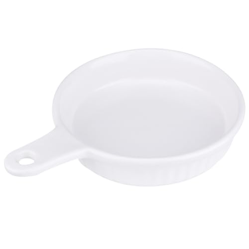 FONDOTIN Keramik Backform Rund mit Einzelgriff Ofenfestes Geschirr für Backen und Servieren Weiß für Zuhause Küche Restaurant FONDOTIN Keramik Backform Rund mit Einzelgriff Ofenfestes Geschirr für Backen und Servieren Weiß für Zuhause Küche Restaurant von FONDOTIN