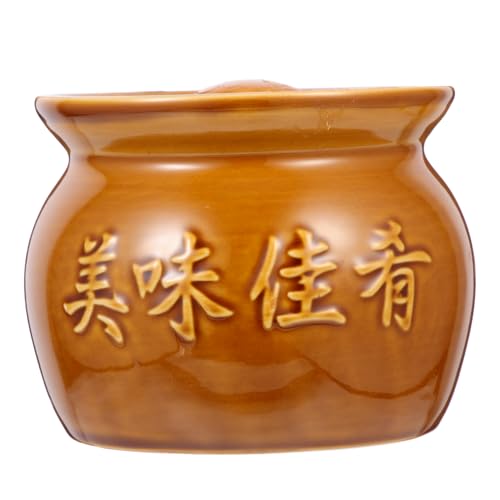 FONDOTIN Keramische Steintopf schale Hitzebeständig Schnelles Aufheizen Sicherer Griff für Suppen und Eintöpfe Haushalt Küchengerät Braun FONDOTIN Keramische Steintopf schale Hitzebeständig Schnelles Aufheizen Sicherer Griff für Suppen und Eintöpfe Haushalt Küchengerät Braun von FONDOTIN