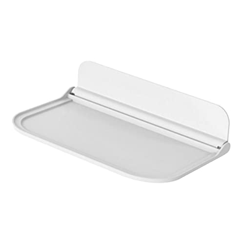 FONDOTIN Klappbares Wandregal Weiß Faltbares Wandmontiertes Aufbewahrungsboard mit Rutschfestem Rand Robustes Bad und Küchenregal für Handtücher Mobiltelefone Schlüssel Platzsparend und FONDOTIN Klappbares Wandregal Weiß Faltbares Wandmontiertes Aufbewahrungsboard mit Rutschfestem Rand Robustes Bad und Küchenregal für Handtücher Mobiltelefone Schlüssel Platzsparend und von FONDOTIN