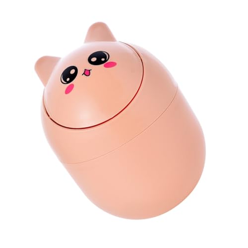 FONDOTIN Kleiner Desktop Mülleimer mit Deckel Kompakter Aufbewahrungsbehälter für Haushalt und Büro Multifunktionale Schreibtisch Abfallbox in Orange Süßes Design für Schlafzimmer und FONDOTIN Kleiner Desktop Mülleimer mit Deckel Kompakter Aufbewahrungsbehälter für Haushalt und Büro Multifunktionale Schreibtisch Abfallbox in Orange Süßes Design für Schlafzimmer und von FONDOTIN