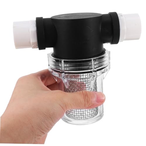 FONDOTIN Kleiner PVC Wasserfilter mit Mesh Sieb Kompakter Tragbarer Pipeline Filter für Gartenbewässerung und Wasserpumpen Installieren und Wiederverwendbar FONDOTIN Kleiner PVC Wasserfilter mit Mesh Sieb Kompakter Tragbarer Pipeline Filter für Gartenbewässerung und Wasserpumpen Installieren und Wiederverwendbar von FONDOTIN