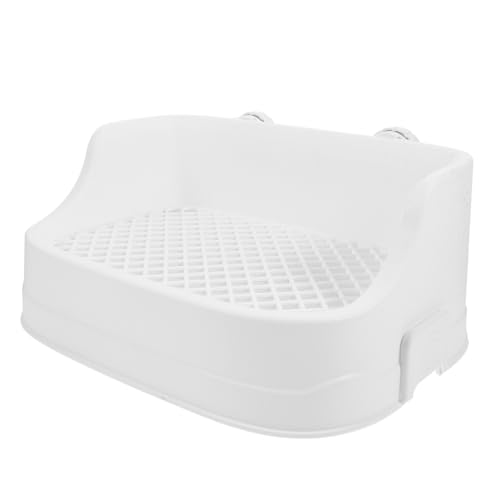 FONDOTIN Kleintier Toilette mit Spritzschutz und Abnehmbarem Einsatz Kaninchen Meerschweinchen und Hamster Geeignet Langlebig Hygienisch und Einfach zu Reinigen Kleine Tier Wc Box FONDOTIN Kleintier Toilette mit Spritzschutz und Abnehmbarem Einsatz Kaninchen Meerschweinchen und Hamster Geeignet Langlebig Hygienisch und Einfach zu Reinigen Kleine Tier Wc Box von FONDOTIN
