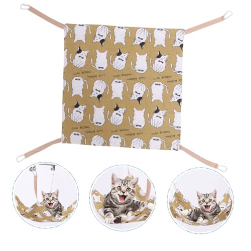 FONDOTIN Kreative Katzenhängematte Atmungsaktive Baumwoll Mischung für Katzenkäfige Schlafen und Entspannen Platzsparendes Design für Perfekten FONDOTIN Kreative Katzenhängematte Atmungsaktive Baumwoll Mischung für Katzenkäfige Schlafen und Entspannen Platzsparendes Design für Perfekten von FONDOTIN