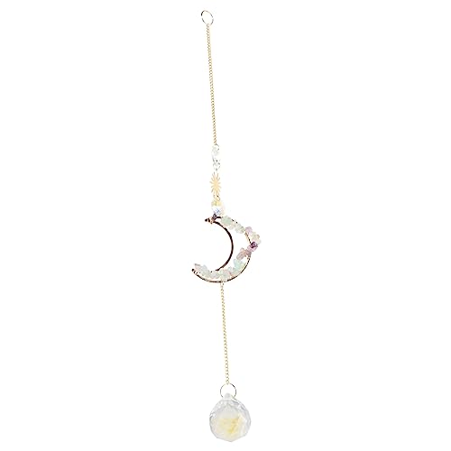 FONDOTIN Dekorativer -sonnenscheinfänger Natürlichem Amethyst Windspiel-hängedekoration Für Zuhause Hochzeiten Partys Und Büro Farbige Lichtspiele Für Fenster Und Garten von FONDOTIN