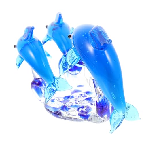 FONDOTIN Kristallglas Delfin Dekofigur Kompakt Stabil mit Glatter Oberfläche Dekoratives Wohnzimmerschmuckstück für Sideboard und Schreibtisch Platzsparendes Glasornament FONDOTIN Kristallglas Delfin Dekofigur Kompakt Stabil mit Glatter Oberfläche Dekoratives Wohnzimmerschmuckstück für Sideboard und Schreibtisch Platzsparendes Glasornament von FONDOTIN