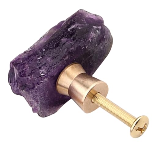 FONDOTIN Kristallknauf aus Reinem Messing mit Amethyst Farbverlauf Eleganter Möbelgriff für Kleiderschränke Türen Schuhschränke Sicher Einfach zu Montieren Stilvolle Dekoration FONDOTIN Kristallknauf aus Reinem Messing mit Amethyst Farbverlauf Eleganter Möbelgriff für Kleiderschränke Türen Schuhschränke Sicher Einfach zu Montieren Stilvolle Dekoration von FONDOTIN