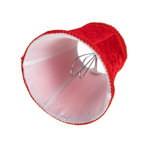 FONDOTIN Kronleuchter Lampenschirm aus Rotem Stoff Robustes Eisengestell Staubschützender Deckenlampenbezug Installieren Ersatz für Hotel Wandlampen Langlebig und Praktisch FONDOTIN Kronleuchter Lampenschirm aus Rotem Stoff Robustes Eisengestell Staubschützender Deckenlampenbezug Installieren Ersatz für Hotel Wandlampen Langlebig und Praktisch von FONDOTIN