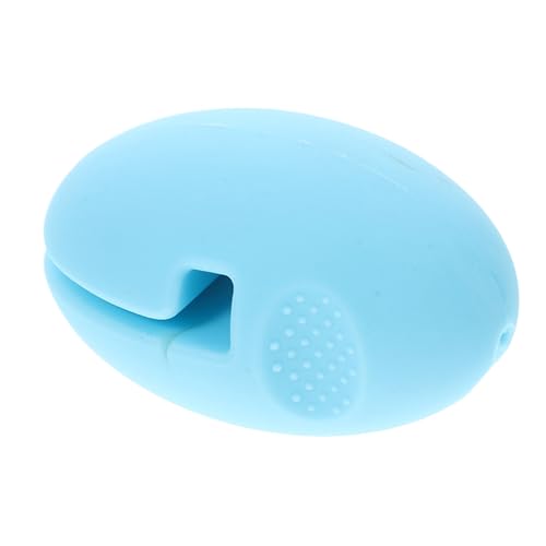 FONDOTIN Küchenclip aus Silikon für Temperaturfühler Hitzebeständiger Thermometer Halter Handfreies Design Leuchtendem Blau zum Überwachen von Kochtemperaturen von FONDOTIN