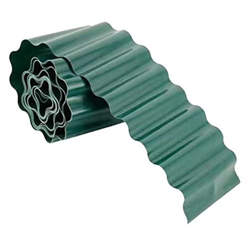 FONDOTIN Kunststoff Beetkante Gartenbegrenzung mit Dekorativem Blumenbeetzaun Flexible Beetumrandung als Landschaftsbegrenzung für Grünflächen und Hochbeete Wiederverwendbar und Einfach zu von FONDOTIN