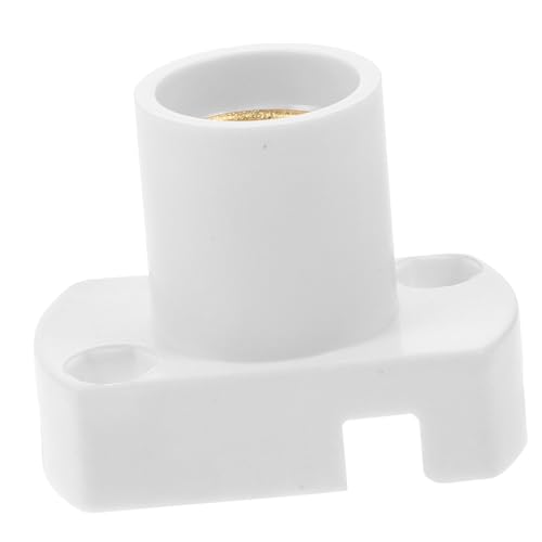 FONDOTIN Lampenfassung Weiß Kunststoff Lampensockel Schraubfassung Bulb Socket Holder für LED Glühbirnen Vielseitig Einsetzbar Einfache Installation für Zuhause und Gewerbe von FONDOTIN