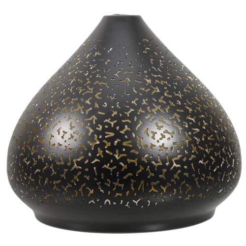 FONDOTIN Lampenschirm Eisen Deckenlampe Hohles Design Schwarz Goldfarbener Lampenschirm Für Wohnzimmer Schlafzimmer Esszimmer Bar FONDOTIN Lampenschirm Eisen Deckenlampe Hohles Design Schwarz Goldfarbener Lampenschirm Für Wohnzimmer Schlafzimmer Esszimmer Bar von FONDOTIN