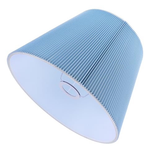 FONDOTIN Lampenschirm Ersatz Lampenschirm für Tischlampe und Stehlampe Blau Weiches Licht Dekorativ für Schlafzimmer und Büro von FONDOTIN