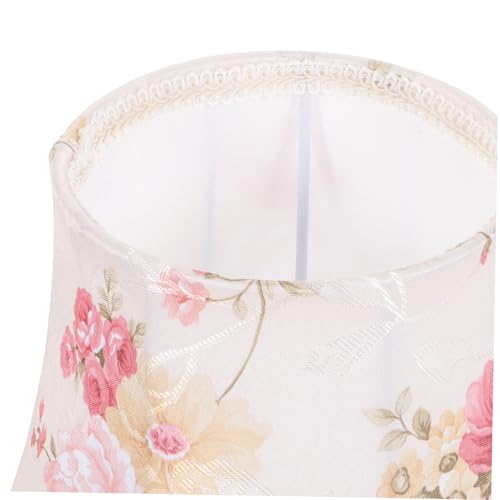 FONDOTIN Lampenschirm aus Stoff mit Dekorativem Blumenmuster Lampenschirm Ersatz für Tischlampe Wandlampe und Stehlampe Lampenbezug für Wohn Hotelzimmer von FONDOTIN