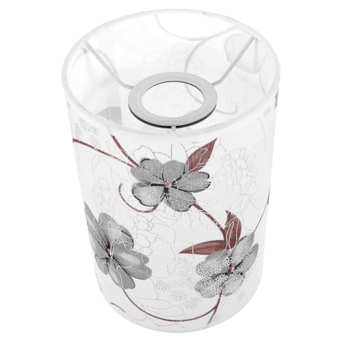 FONDOTIN Lampenschirm für Stehlampe Stoff Lampenschirm mit Dekorativem Muster Weiches Licht für Wohnzimmer Schlafzimmer Büro Vielseitig Einsatzbarer für Tisch Stehleuchten Gemütliche von FONDOTIN